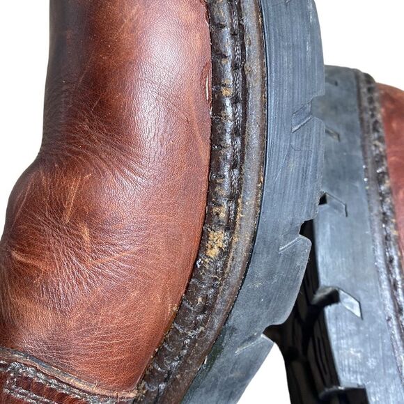 Rovers Spain leather boots brown thick sole 43 or US 10 men’s - Picture 6 of 9